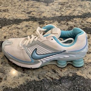 Nike Womens Shox Turbo 8 344948-111 White Running Shoes Sneakers Size 7